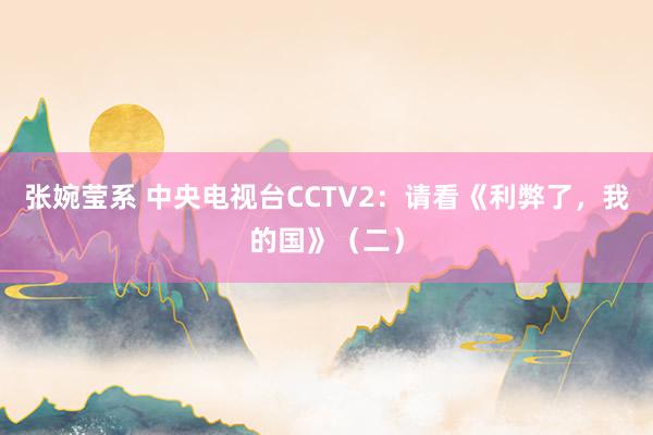 张婉莹系 中央电视台CCTV2：请看《利弊了，我的国》（二）